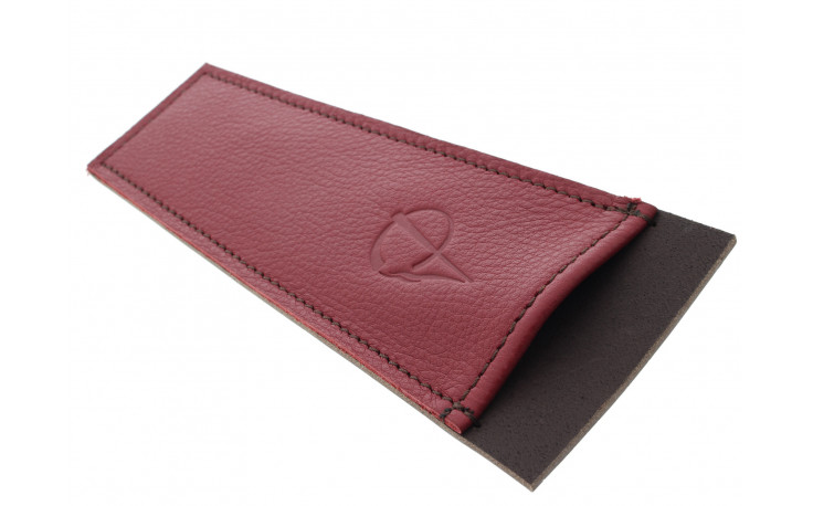 Burgundy leather case for pipe cleaners by Claudio ALBIERI