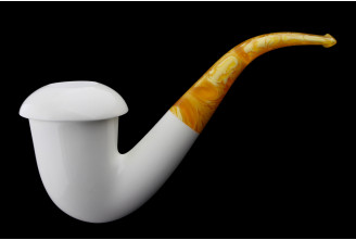 Calabash smooth meerschaum pipe