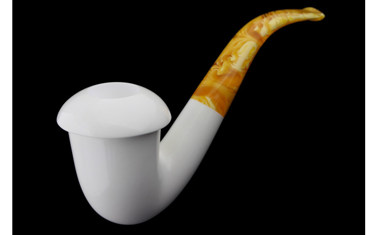 Calabash smooth meerschaum pipe