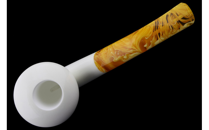 Calabash smooth meerschaum pipe