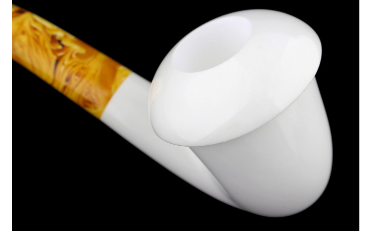 Calabash smooth meerschaum pipe