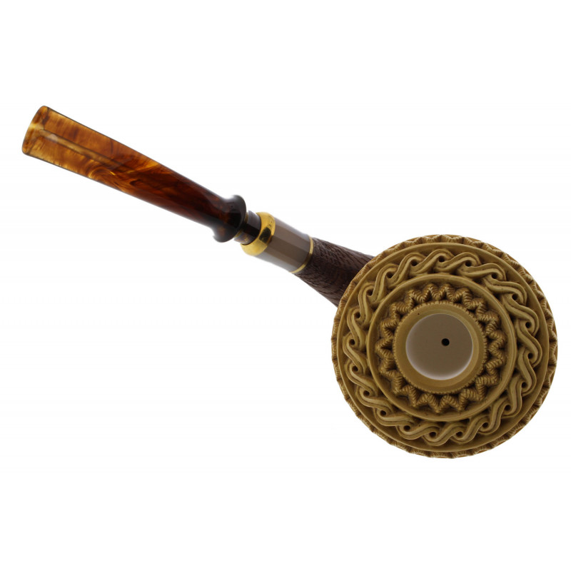 Calabash pipe 2 (Meerschaum and Morta) - La Pipe Rit