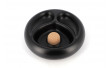 Ceramic ashtray for 2 pipes (black)