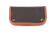 Leather tobacco pouch by Claudio Albieri (beige and brown)