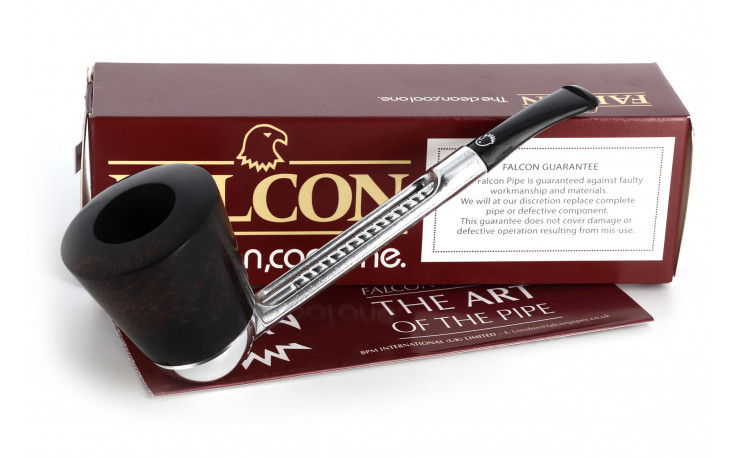 Falcon Hyperbole straight pipe (giant bowl and half-bent stem) - La Pipe Rit