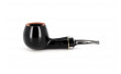 Big Ben Barbados 648 pipe (black polish) with a transparent stem