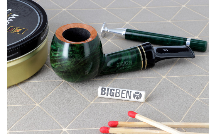 Big Ben Barbados 648 ringed pipe (green)