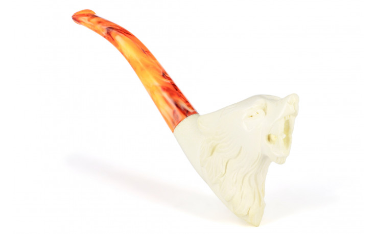 Meerschaum pipe Wolf small