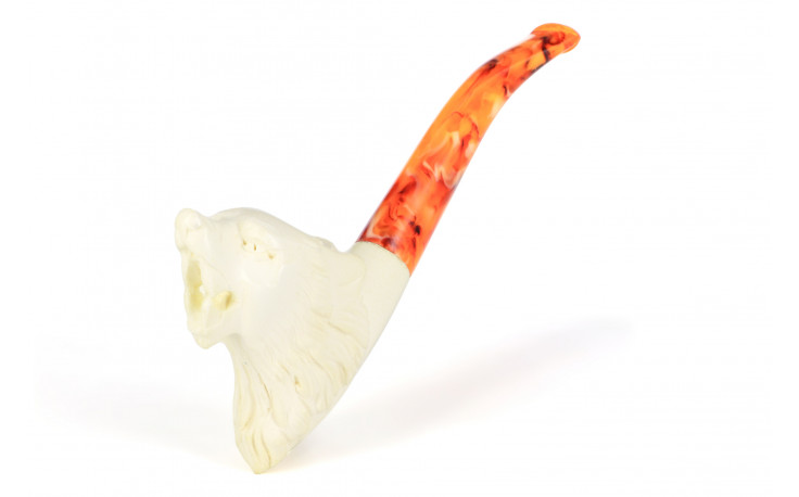 Meerschaum pipe Wolf small