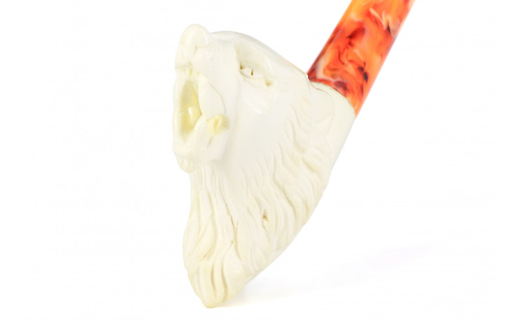 Meerschaum pipe Wolf small