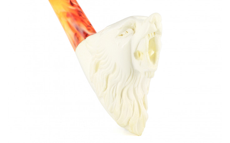 Meerschaum pipe Wolf small