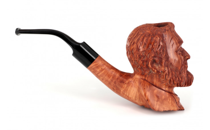 Jules Verne sculpted pipe