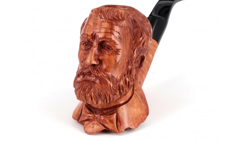 Jules Verne sculpted pipe