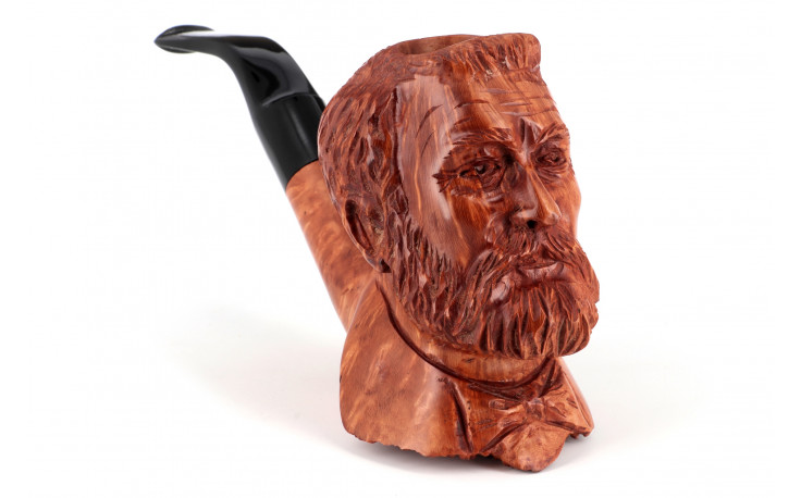 Jules Verne sculpted pipe