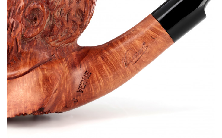 Jules Verne sculpted pipe