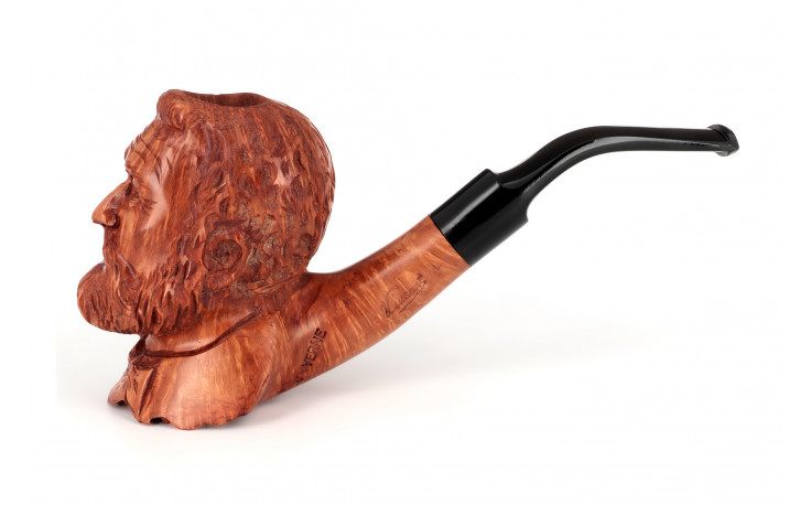 Jules Verne sculpted pipe