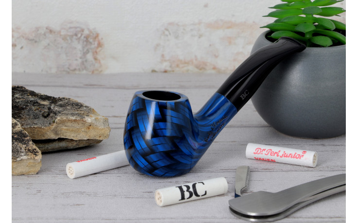 Butz-Choquin Chromatic blue "squared" pipe