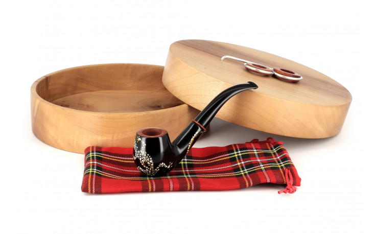 Walnut box Pierre Voisin salamander pipe