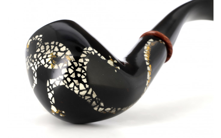 Walnut box Pierre Voisin salamander pipe