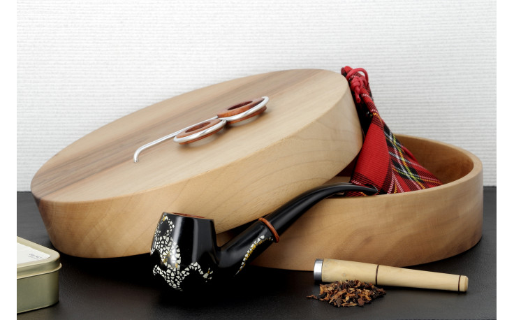 Walnut box Pierre Voisin salamander pipe