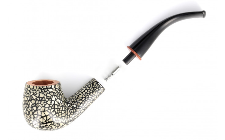 Walnut box Pierre Voisin Shell pipe