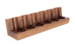 Walnut pipe rack for 6 pipes