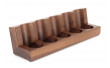 Walnut pipe rack for 5 pipes