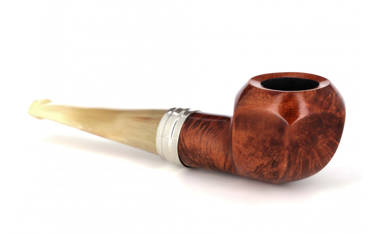 Big Ben Phantom 495 Tan Polish pipe (horn stem)