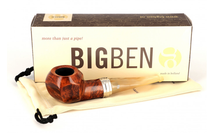 Big Ben Phantom 495 Tan Polish pipe (horn stem)