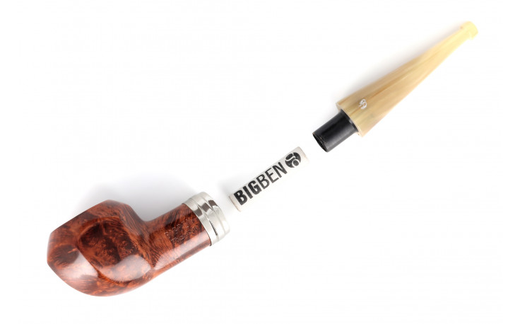 Big Ben Phantom 495 Tan Polish pipe (horn stem)