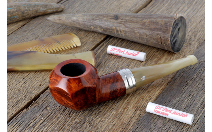 Big Ben Phantom 495 Tan Polish pipe (horn stem)