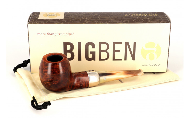 Big Ben Phantom 420 Tan Polish pipe (horn stem)