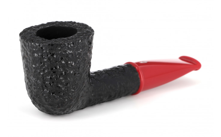 Savinelli Mini 409 short pipe (rusticated) (red stem)