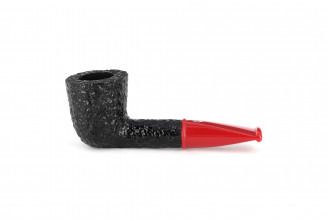 Savinelli Mini 409 short pipe (rusticated) (red stem)