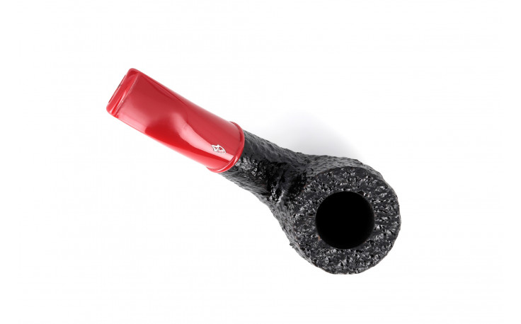 Savinelli Mini 601 short pipe (rusticated) (red stem)