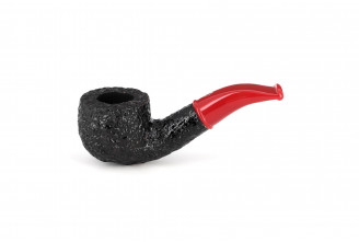 Savinelli Mini 601 short pipe (rusticated) (red stem)