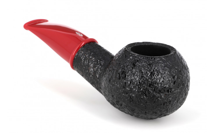 Savinelli Mini 321 short pipe (rusticated) (red stem)