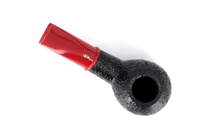 Savinelli Mini 321 short pipe (rusticated) (red stem)