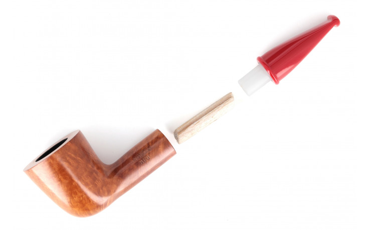 Savinelli Mini 409 short pipe (smooth) (red stem)