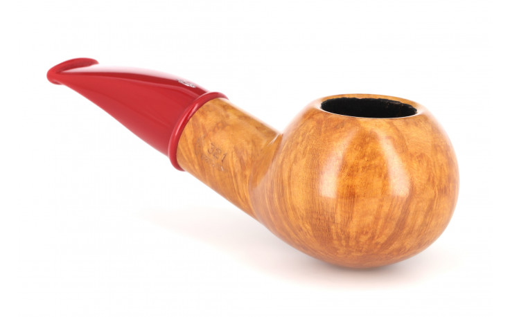 Savinelli Mini 321 short pipe (smooth) (red stem)