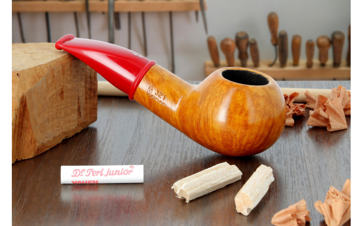 Savinelli Mini 321 short pipe (smooth) (red stem)