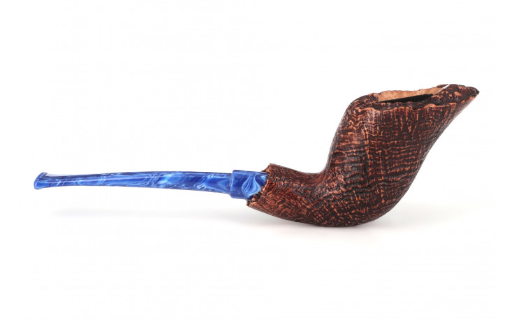 Savinelli Autograph Ring Grain sandblasted briar root pipe