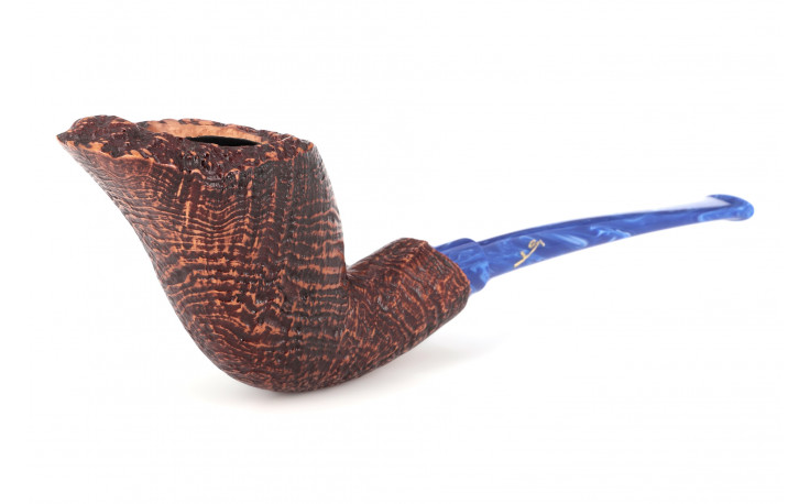 Savinelli Autograph Ring Grain sandblasted briar root pipe