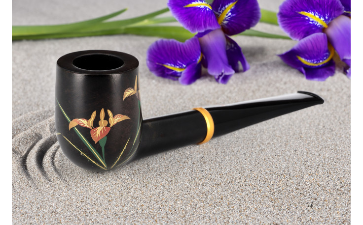 Tsuge 4 Seasons Iris pipe (Summer)