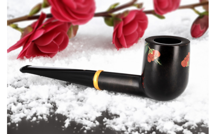 Tsuge 4 Seasons Camellia pipe (Winter)