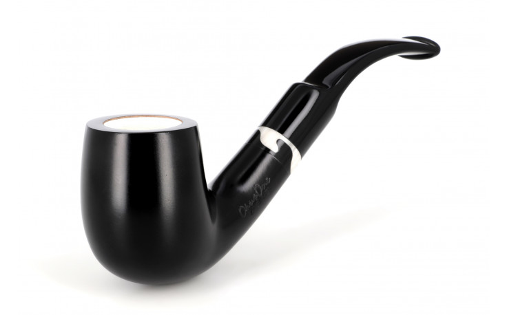 Meerschaum-lined bent pipe