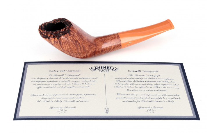 Savinelli Autograph Horn 081 pipe (Grade 00)