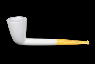 Straight Dublin meerschaum pipe