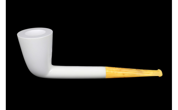 Straight Dublin meerschaum pipe