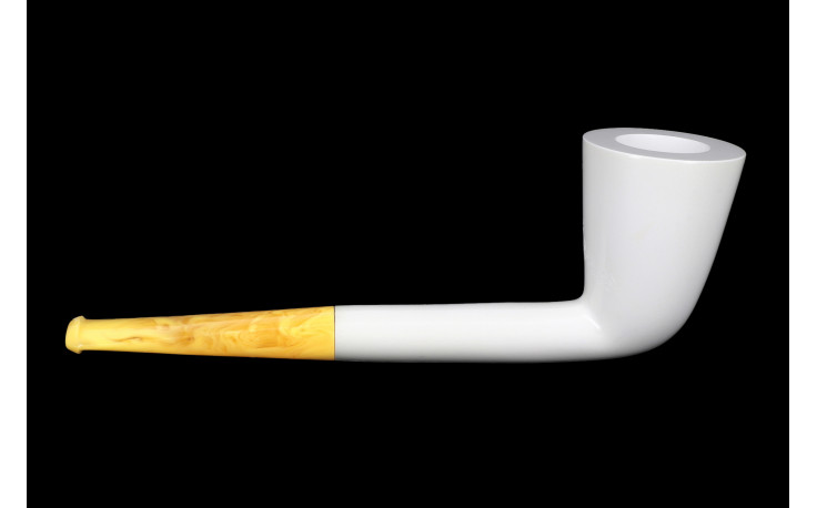 Straight Dublin meerschaum pipe